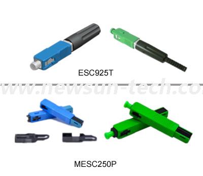 SC UPC APC Singlemode 0.9/2.0/3.0mm Pre-polished Ferrule Field Assembly Connector Fast/Quick Connector