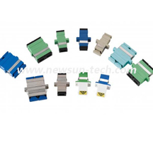 SC Simplex Duple Plastic Metal PC APC Optical Fiber Adapter with Shutter