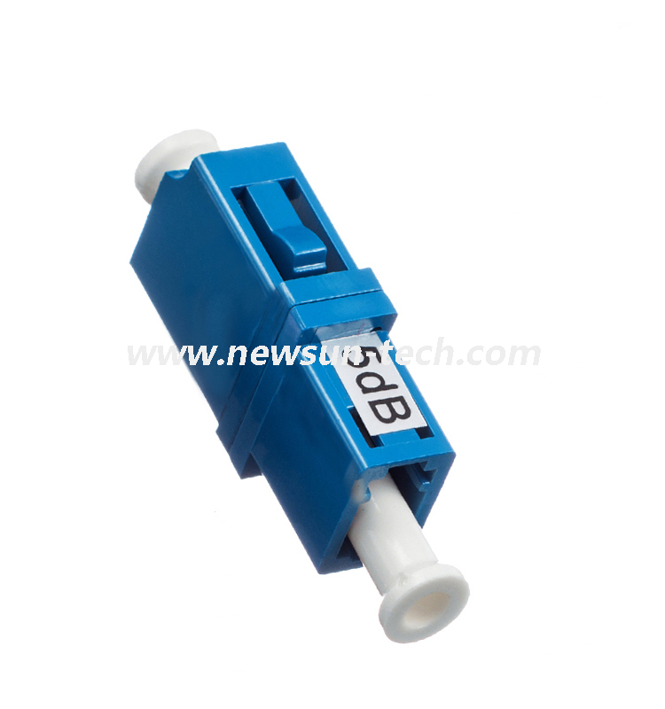 LC/SC/FC/ST/LSH Fixed Flanged Fiber Optic Attenuator,Customized From 1~20dB
