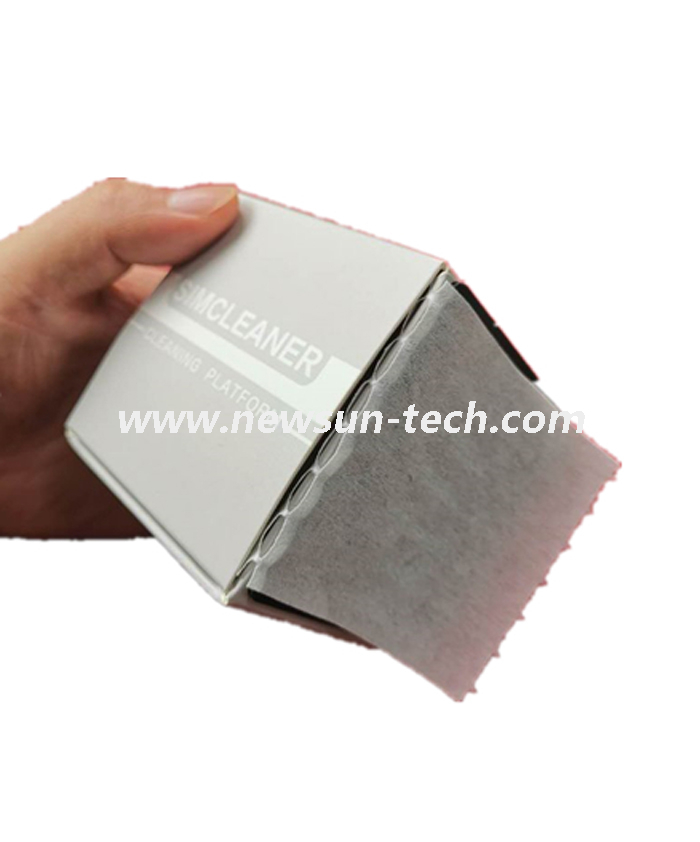 NS-CB008 Fiber Optic Connector Cleaning Wipes Optical Paper Cube Cleaner