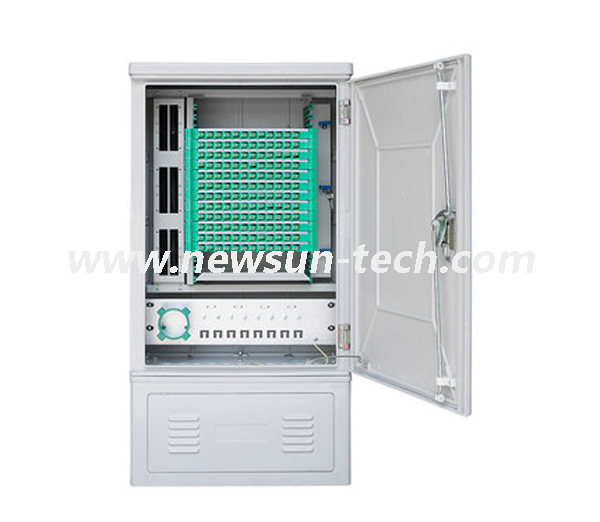 144 Cores Outdoor SMC Waterproof Optic Fiber Distribution Cross Connection DDF Cabinet