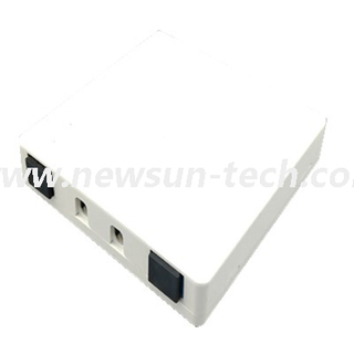 NSTB-M409 Ultra-thin Mini 86 ABS Plastic Fiber Optic Faceplate / Wall Plate 