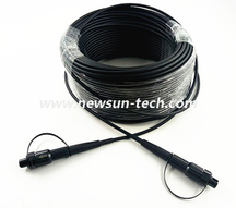Waterproof Fiber Optic Mini SC Reinforced FTTA Patch Cord