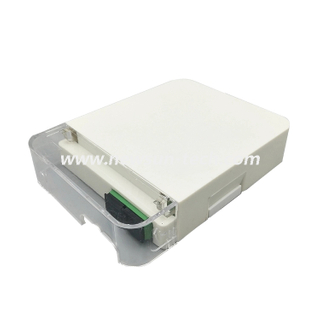 NSTB-401AB Indoor Faceplate Panel FTTH Mini 2 Port 4 Port Fiber Optic Terminal Box 